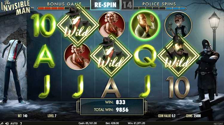 The Invisible Man - Jugar en línea - Revisión de máquinas tragamonedas de casino