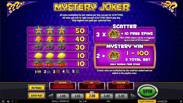 Tragamonedas Mystery Joker - Jugar en línea - Revisión de máquinas tragamonedas de casino